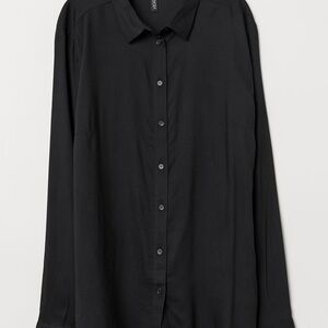 H&M Black Viscose Shirt